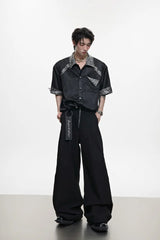Snake Panel Studded Shirt