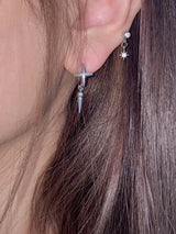 shimmer ring earrings