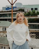 ステッチ Tシャツ スカイブルー