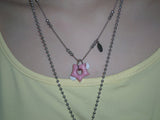 gleaming little star wing necklace [pink]