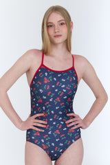 [Cherry Bomb_navy] One Piece Swimsuit