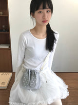 Bunny bag - Gray dot