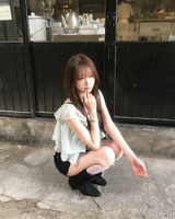 Frill cancan blouse