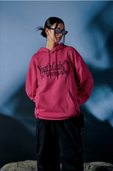 Youth Club Pintuck Oversized Fit Hoodie