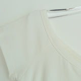 Lace Ribbon Shirred Off-Shoulder Tee 231837298