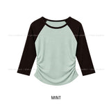 トーンズシャーリングラグランスリークォーターTシャツ