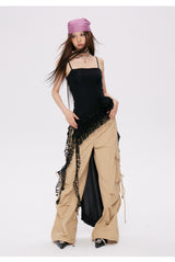 Eyelet Lace Frill Camisole Top