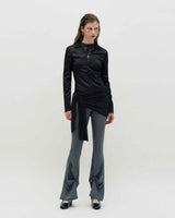 Sheer Layering Pants _ GREY