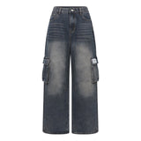 ROUT CARGO WIDE DENIM PANTS