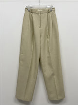 Ber Linen Two Tuck Wide Slacks
