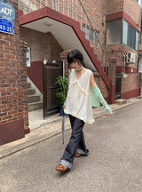Ismi Non-Fade Wide Bootcut Denim Pants