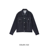 ステッチデニムジャケット 3COLOR