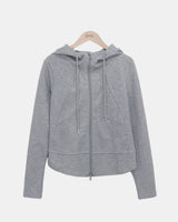 Doming High Neck Hood Zip-Up