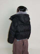 アウトストリングウィンターハイネックダックダウンパッド入りジャケット (Light Padded)