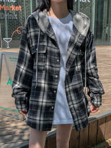 Wake Check Hooded Shirt