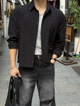 Mile cropped long-sleeve shirt