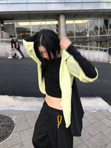 エアリーフード付きウィンドブレーカー