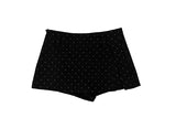 Oen Dot Slit Belt Mini Skirt