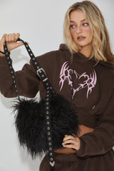 FLEECE HEART HOOD