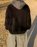 Labeni Striped Brushed Hoodie
