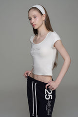 Soft Club signature top, Ivory