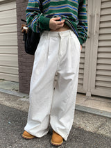 スラブピンタックワイドジーンズ (3C)
