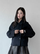  DOUBLE BUTTON WOOL COAT