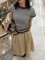 ジューシーデイリーUネック半袖Tシャツ (12c)