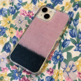 TWO - TONE MOHAIR HARD JELL CASE - PINK