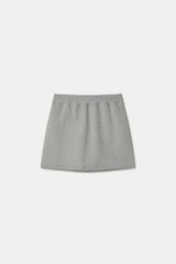 BIO SWEAT LOGO SKIRT_MELANGE GRAY