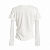 イザボー フローラル レース Tシャツ