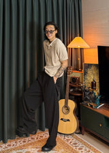 S/S ケーブルボタンカラーショートスリーブニット 6カラー