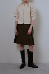 Page pintuck skirt_khaki