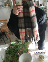 No.1547 ウールチェックマフラー (4color)