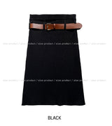 [Belt set]ベルト付きニットミディスカート