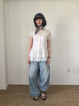 リボンドット半袖(4color)