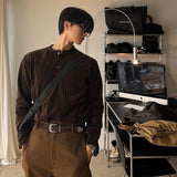 ASCLO ベロアヘンリーネックTシャツ (4color)