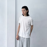 Vertical Ribbed Cropped Tee