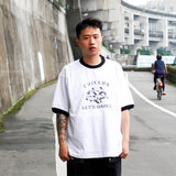 Distressed Bamboo Cotton Printed T-shirt