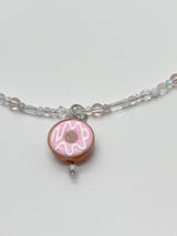 MADE pink donut necklace