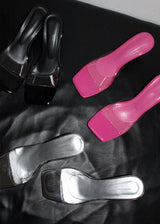 CLEAR WEDGE HEELS