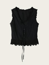 LACE PUNCHING BLOUSE (2C)