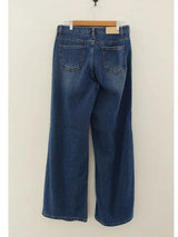 KNIT WIDE DENIM PANTS (2COLORS!)