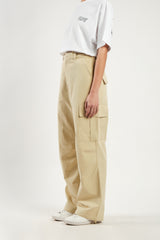 STRING CARGO PANTS [CREAM YELLOW]