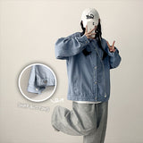 Eit Overfit Solid Cotton Trucker Jacket