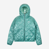  1/2 REVERSIBLE TWO COLOR LIGHT DOWN JACKET (TURQUOISE/MINT)