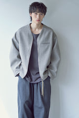 PURE-WOOL 90 Y ZIP-UP JACKET (Khaki Beige)
