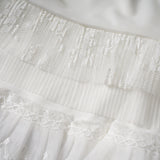 Double Belted Ribbon Frill Skirt