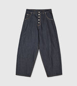 No.1537 V wide non-fade denim PT