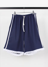 LACE TRACK LINE HALF PANTS